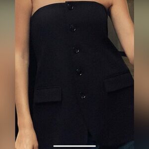 Zara off the shoulder bustier top